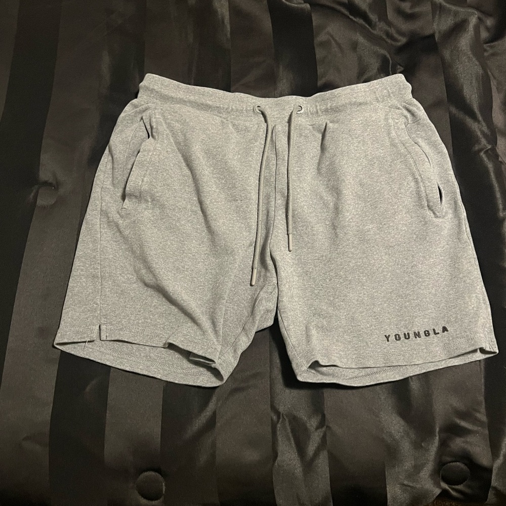 YoungLA Men's Athletic Gray Shorts